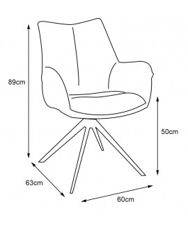 Arlo swivel armchair