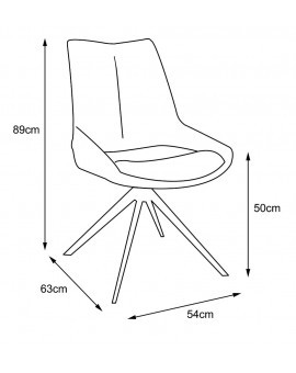 Arlo fixed dining chair