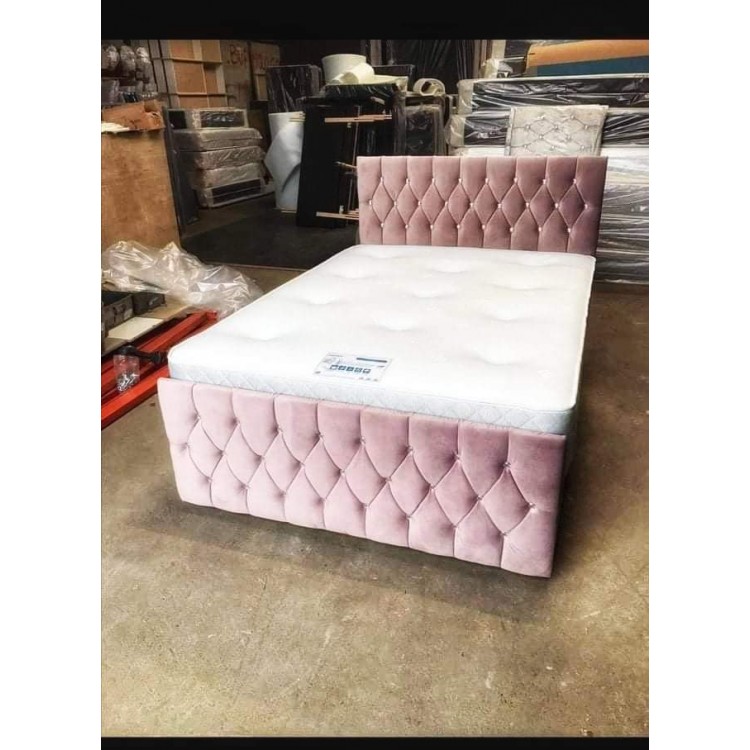 CHESTERFIELD BEDS WITH FOOTBOARD