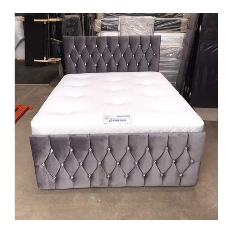 CHESTERFIELD BEDS WITH FOOTBOARD