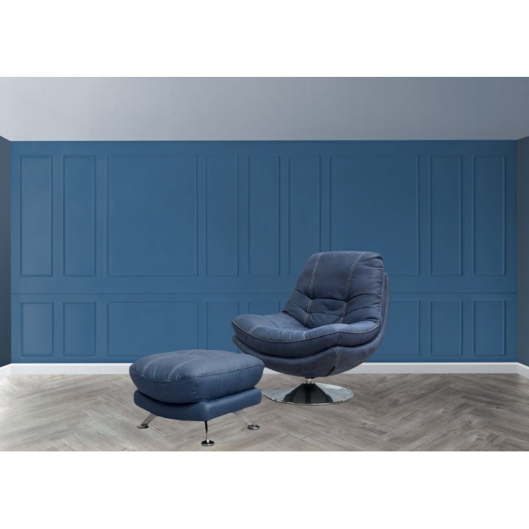 Axis occasional chair and footstool